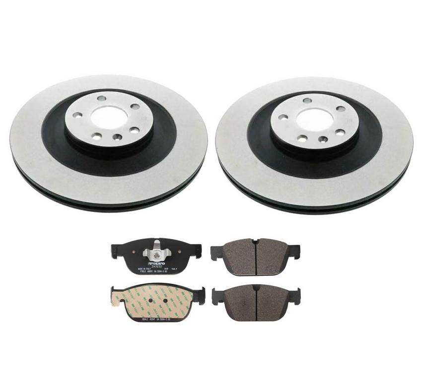 Volvo Disc Brake Pad and Rotor Kit - Front (345mm) 31665288